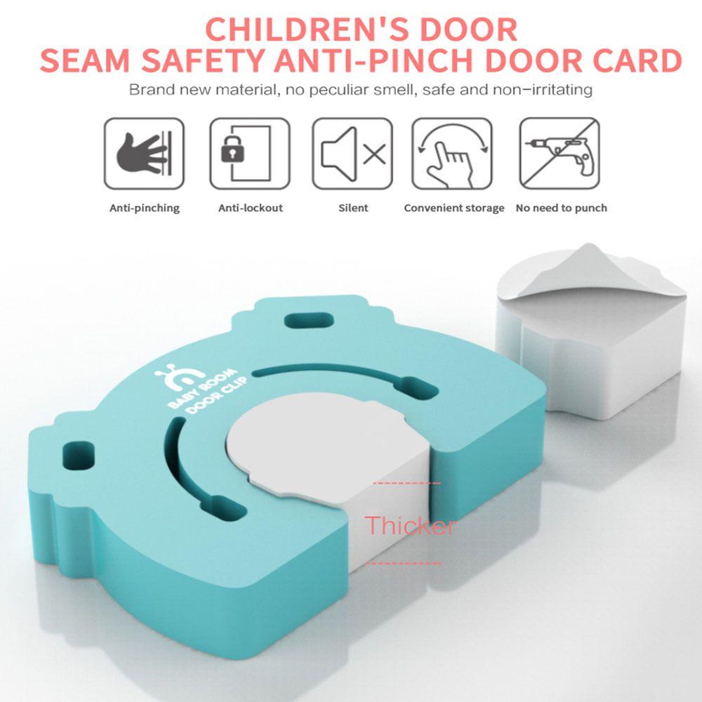 Kitchen Bedroom Soft Door Clip Baby Kids Safety Door Stopper Finger Protector Guard
