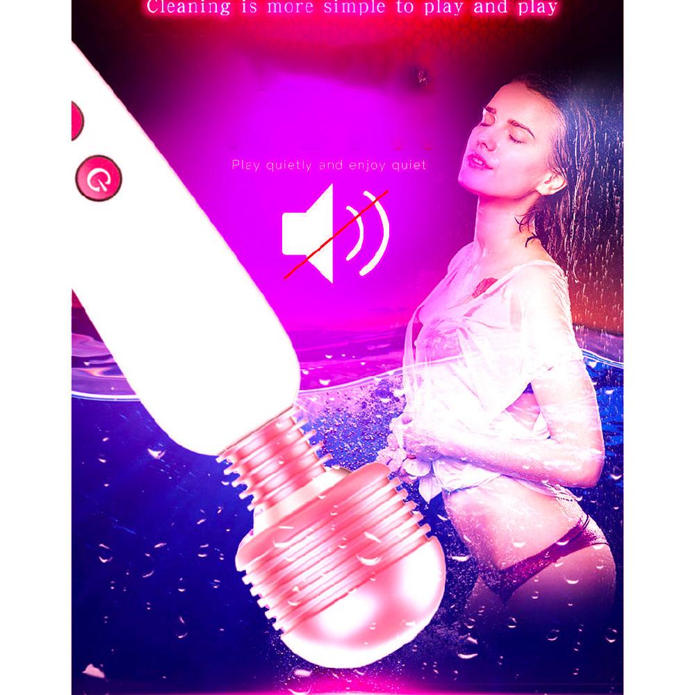 USB Recharge Magic Wand Vibrating Anal Plug Silicone Erotic Vibrator for Woman Masturbation Sex Toys G Spot Massage Orgasm