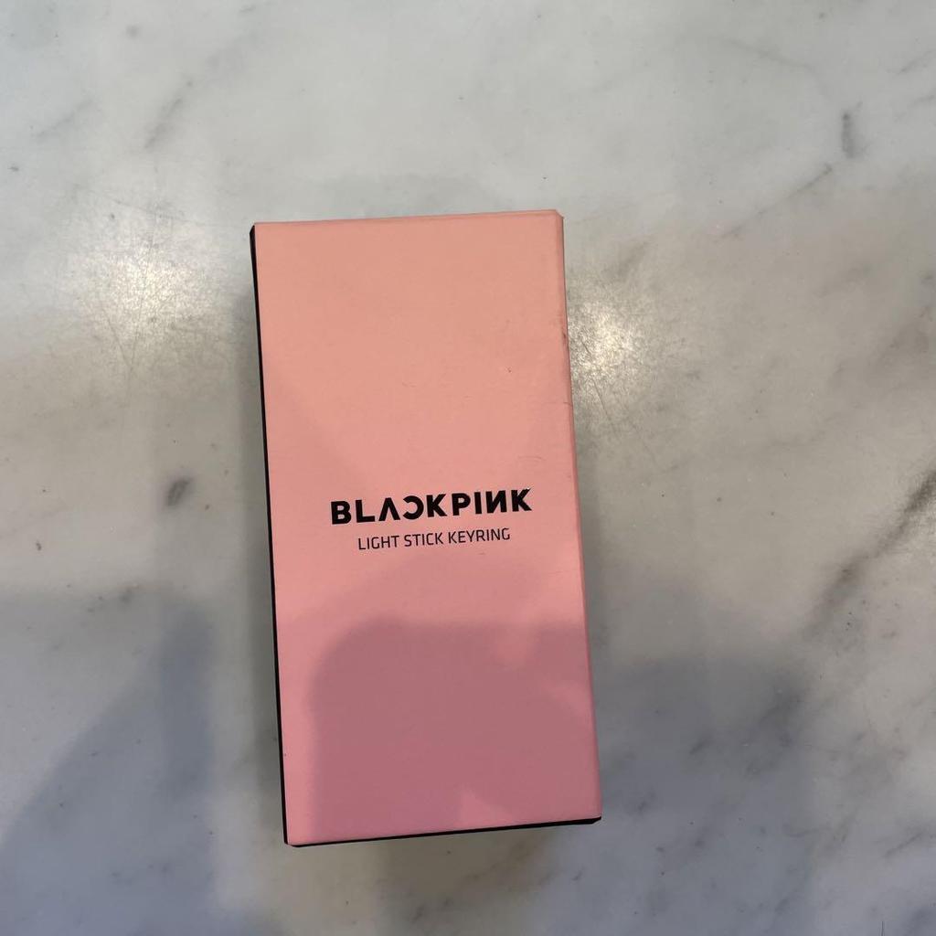 [USED] Black Pink Keychain, Miniature Penlight, Light Stick Keychain