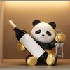 Panda Wine Rack Cute Animal Wine Stand Enhances Homes Aesthetic As Functional Decors Counter top Wine Display