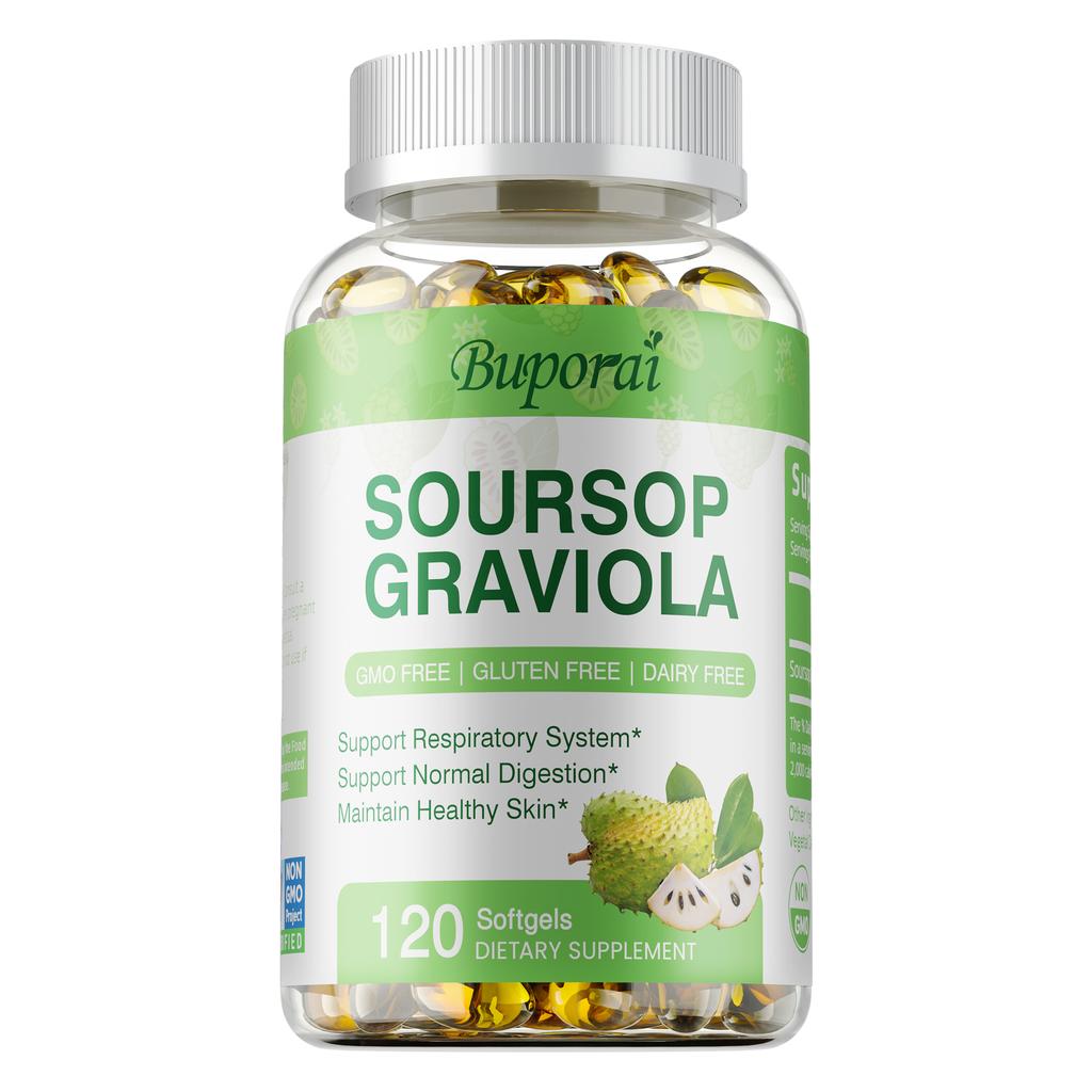 Buporai - Soursop Extract Capsules - Digestive and Respiratory Health