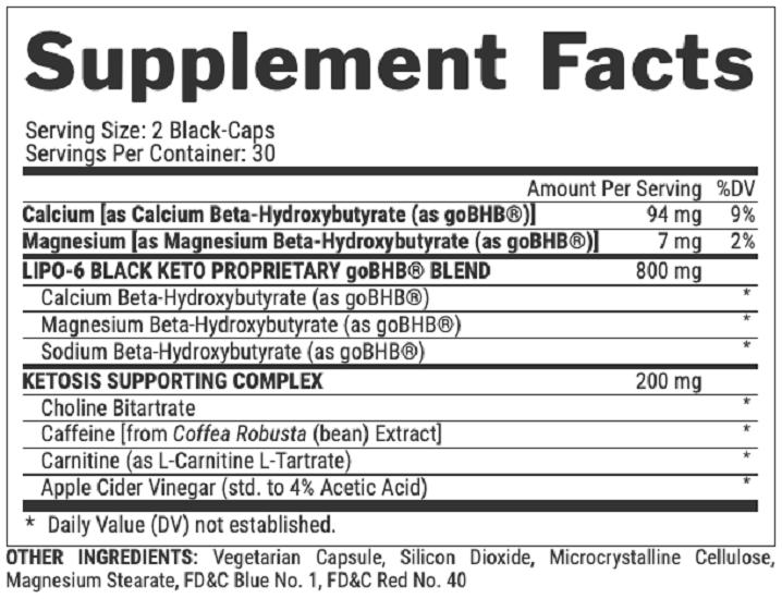 Nutrex LIPO-6 BLACK KETO, 60 кап.