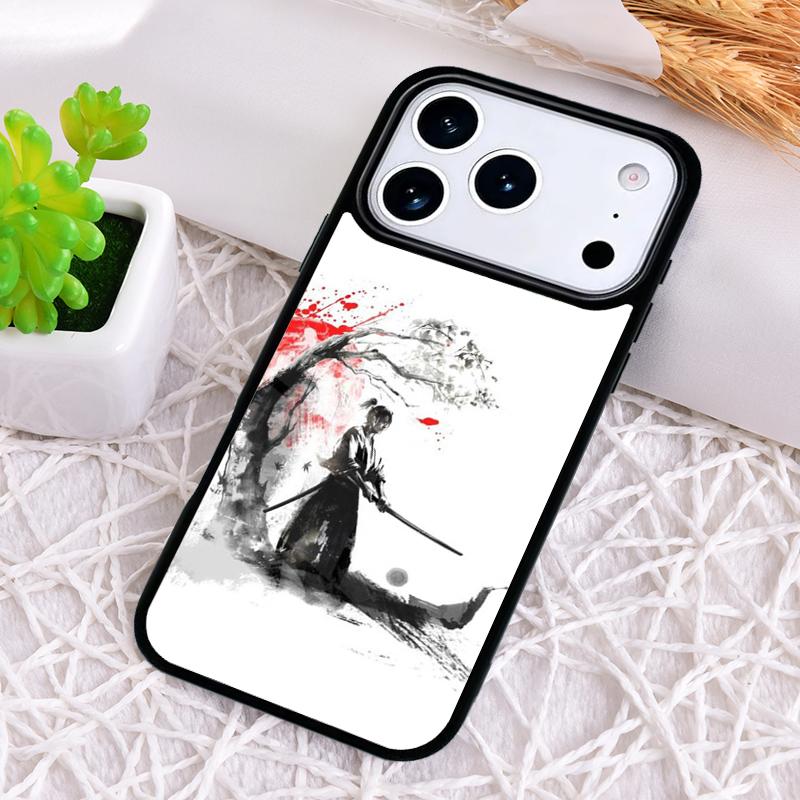 Samurai Japan Shockproof Phone Case for iPhone 17 Air 16e 15 11 12 14 13 Pro Max Cover Coque