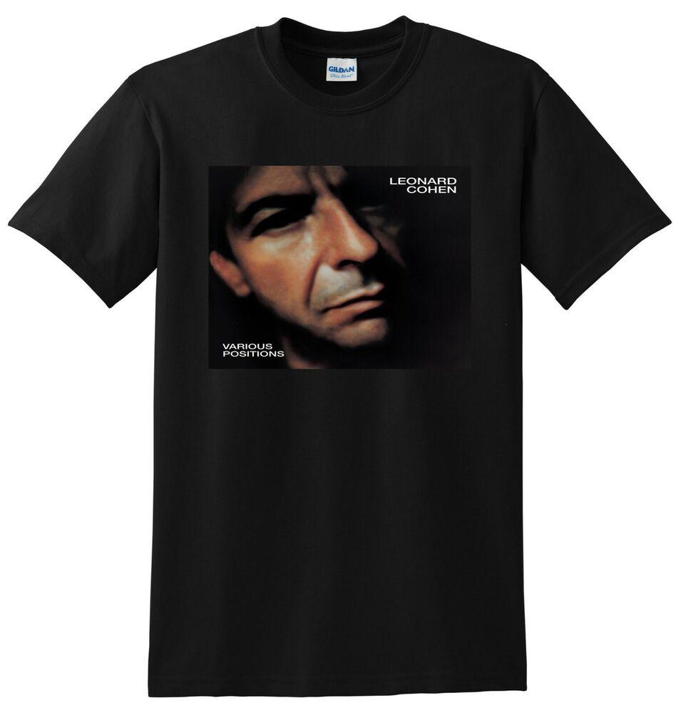 LEONARD COHEN T SHIRT various positions vinyl cd cover SMALL MEDIUM LARGE XL Unisex T-Shirt