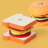 Деревянный игровой набор «Сэндвич и гамбургер» для детей 3-6 лет: Интерактивная обучающая игрушка