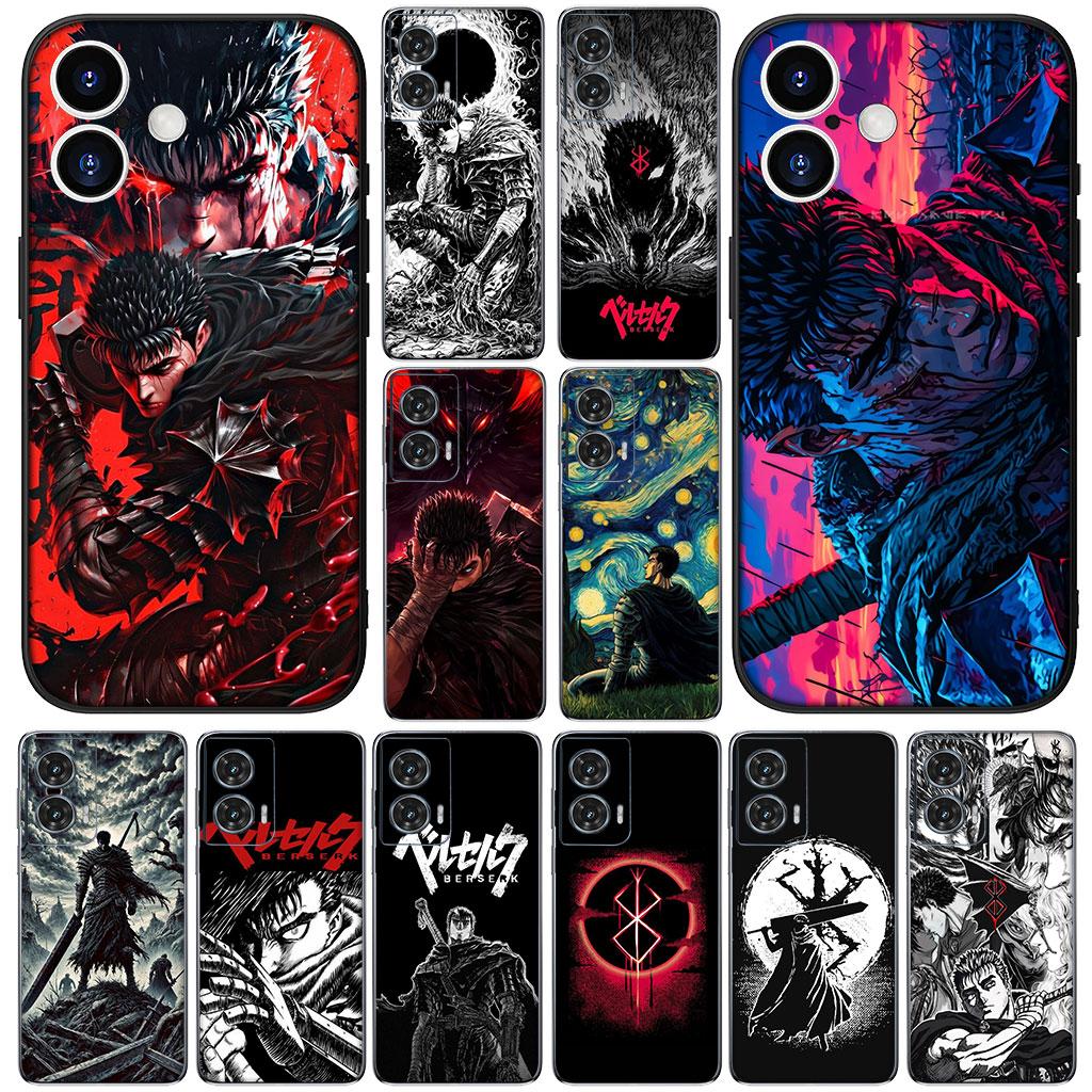 Comics Berserks Anime Guts for Motorola Moto G86 G57 G67 G54 G24 G15 Power G13 G14 G34 G35 G45 G60 G53 G55 G64 G75 G72 Case