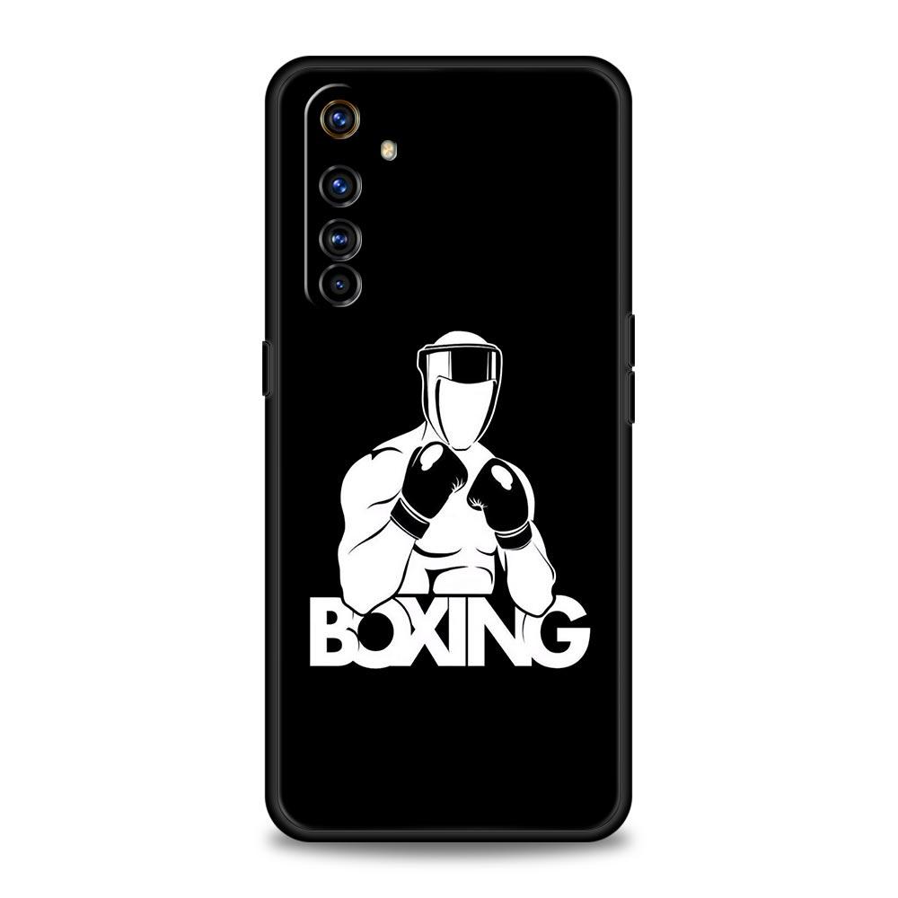 Боксерские перчатки Муай Тай Чехол для телефона Для Realme 12 11 10 4G 9 8 5G 7 6 GT5 GT3 GT2 Pro Plus C21 C11 C25 C35 GT Neo 2 3 3T 5 Чехол