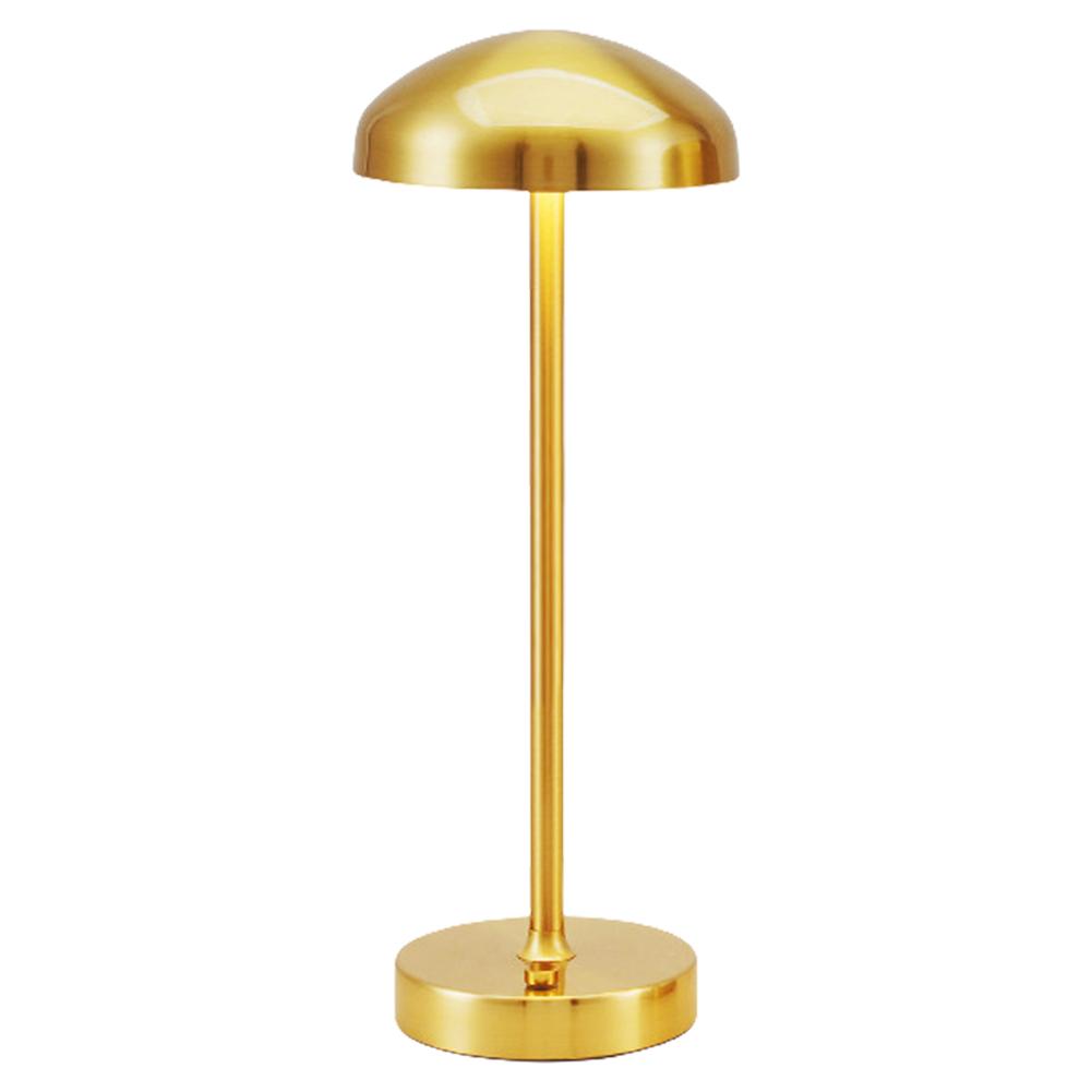 LED Wireless Gold Table Lamp Stepless Dimmable Touch Table Light Creative Night Light for Restaurant Bedroom Patio
