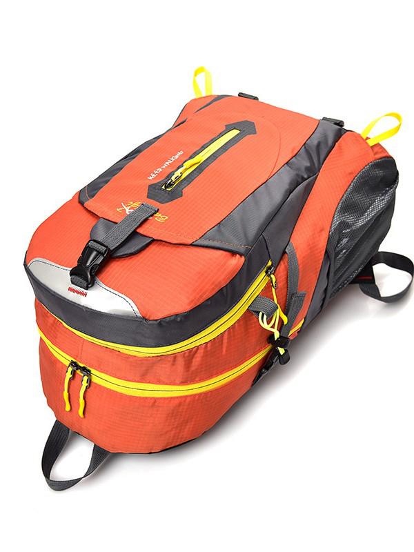 Men's Water-Resistant Lightweight Mountaineering Backpack - High Capacity, Durable, Dual-Shoulder Design for Outdoor and Casual Sports