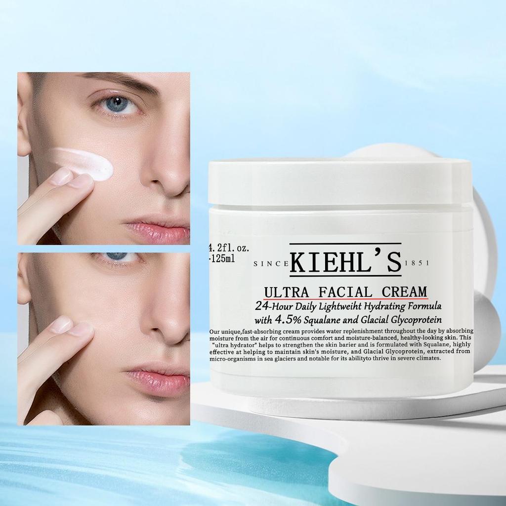 Kiehl's Ультра крем для лица со скваланом - сменный - 4,2 жидких унции/125 мл - 0,5 жидких унции/14 мл