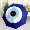 Синий зонт-оберег от сглаза, портативный компактный 3-складной зонт для мужчин и женщин, S200