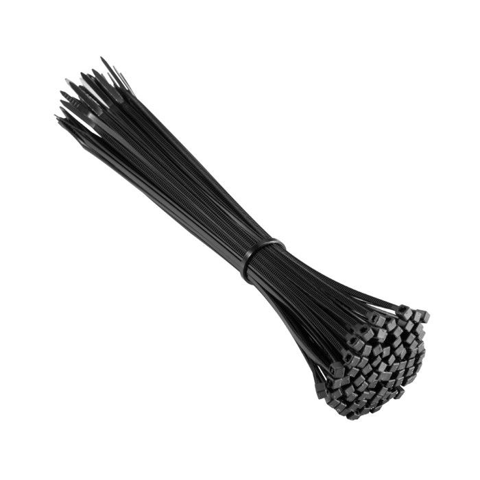 Collier de Serrage en Nylon Ewent EW1564 200x2.5mm Noir 100 Pièces