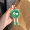 Cute Real Mink Hair Ball Small Coal Ball Car Keychain Pendant Plush Doll Doll Book Bag Pendant Gift