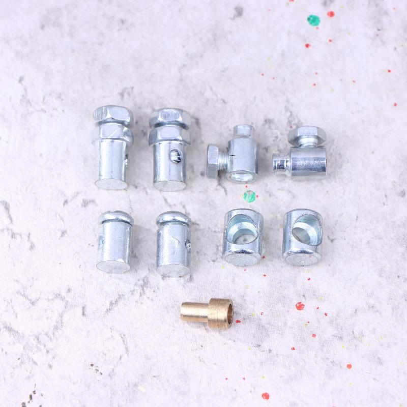 11 шт./компл. Универсальный комплект для ремонта тросов газа и сцепления с тросом, детали для газонокосилки-культиватора, безпаечный ниппель с набором гаек-втулок