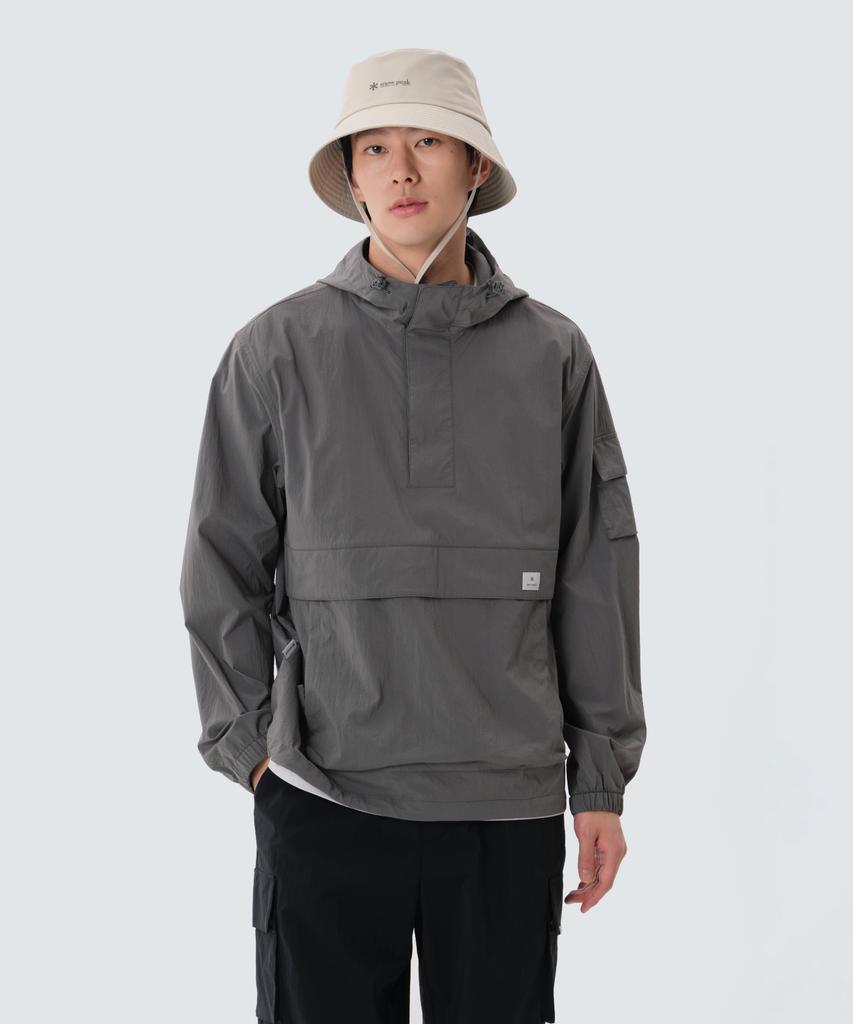 Анорак с капюшоном Snowpeak Apparel Root (S25Mmran60) Темно-серый
