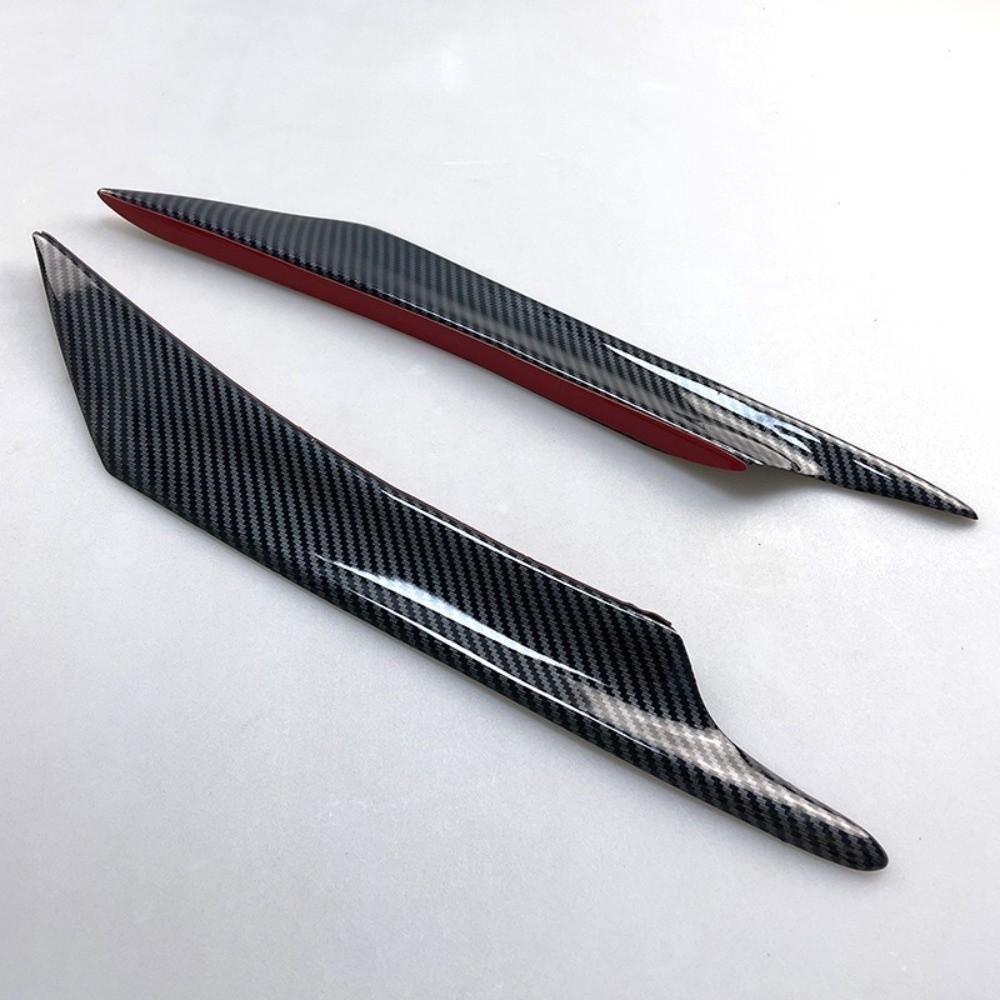 4Pcs EVO Style Car Front Bumper Canards Universal Car Spoiler Gear Shifter Upgrade