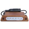 Flanger Wood Acoustic Guitar Sound Hole Pickup Magnetic Pickup for 39"/40"/41"/42" Acoustic Guitar