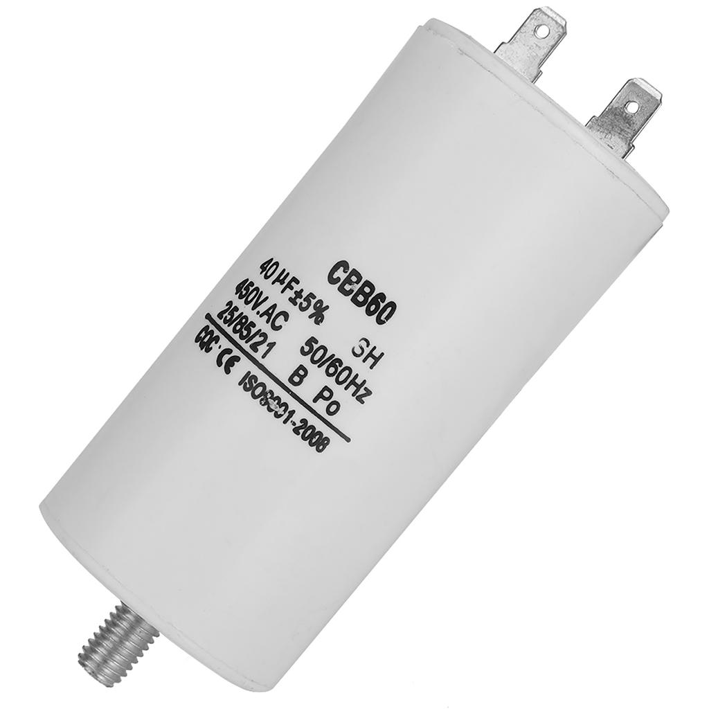 Конденсатор CBB60 40 мкФ 450 В 40 мкФ для стиральной машины 50/60 Гц