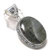 Labradorite Handmade 925 Sterling Silver Jewelry Pendant 2.05" r8Y87