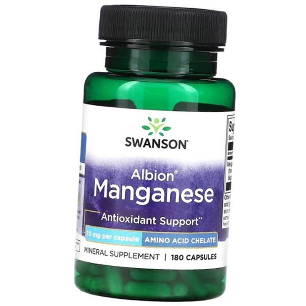 Хелат Бисглицината Марганца, Albion Manganese 10, Swanson 180капс (36280160)