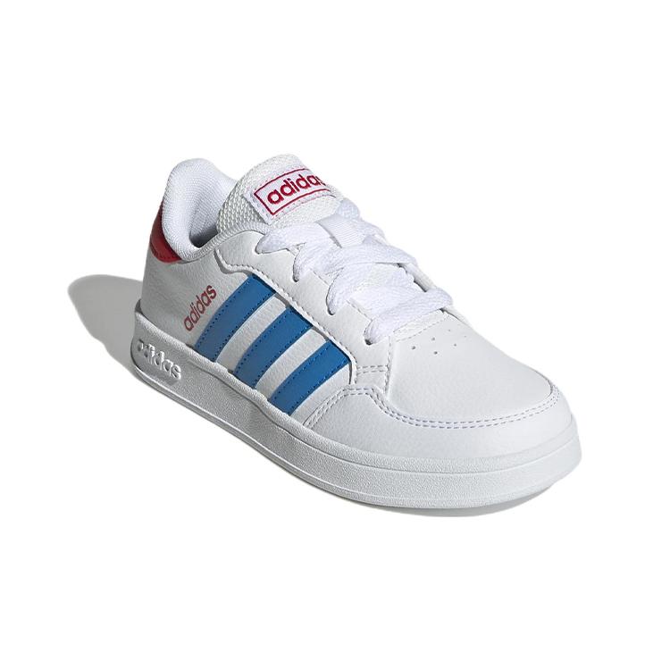adidas Neo Breaknet Синтетическая кожа Устойчивая к истиранию Устойчивая к истиранию Низкие кеды для скейтбординга Белый Синий Детские GW2890