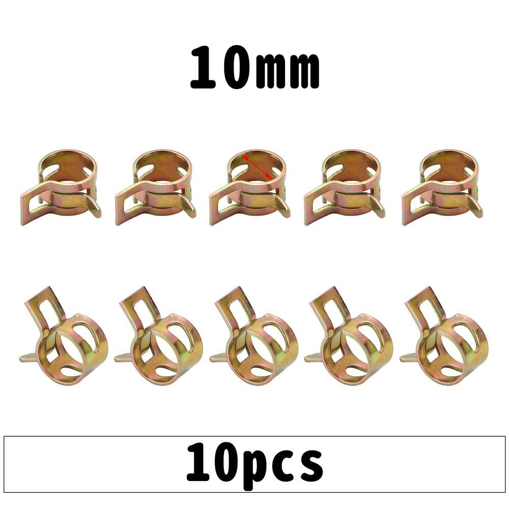 10 шт./компл. 6 мм-26 мм автомобильный топливный шланг, водопроводная труба, воздушная трубка, пружинные зажимы, зажимы для мотоцикла, скутера, квадроцикла, картинга