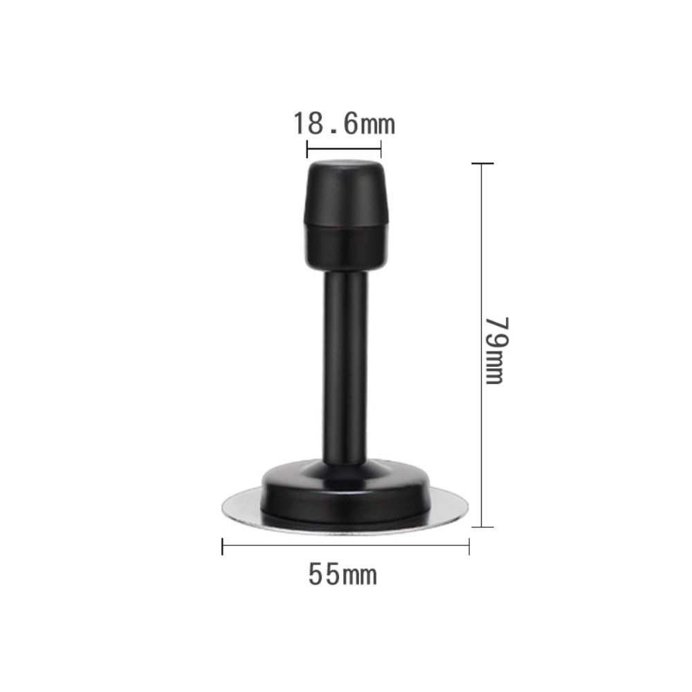 Wall Mounted Door Stopper Stainless Steel Door Holder Hardware New Rubber Holder