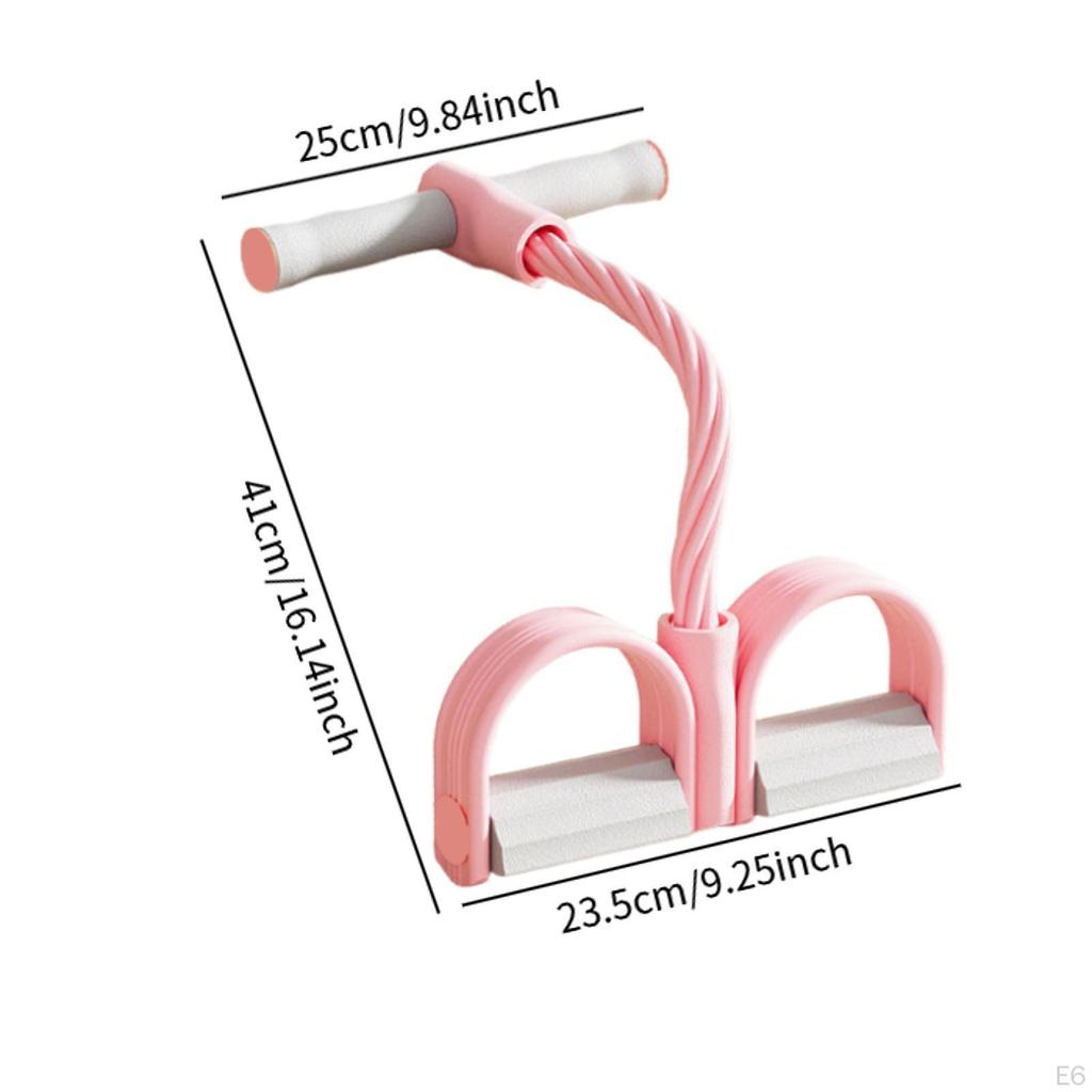 Ankle Pedal Resistance Band with Elastic Rope for Indoor Fitness