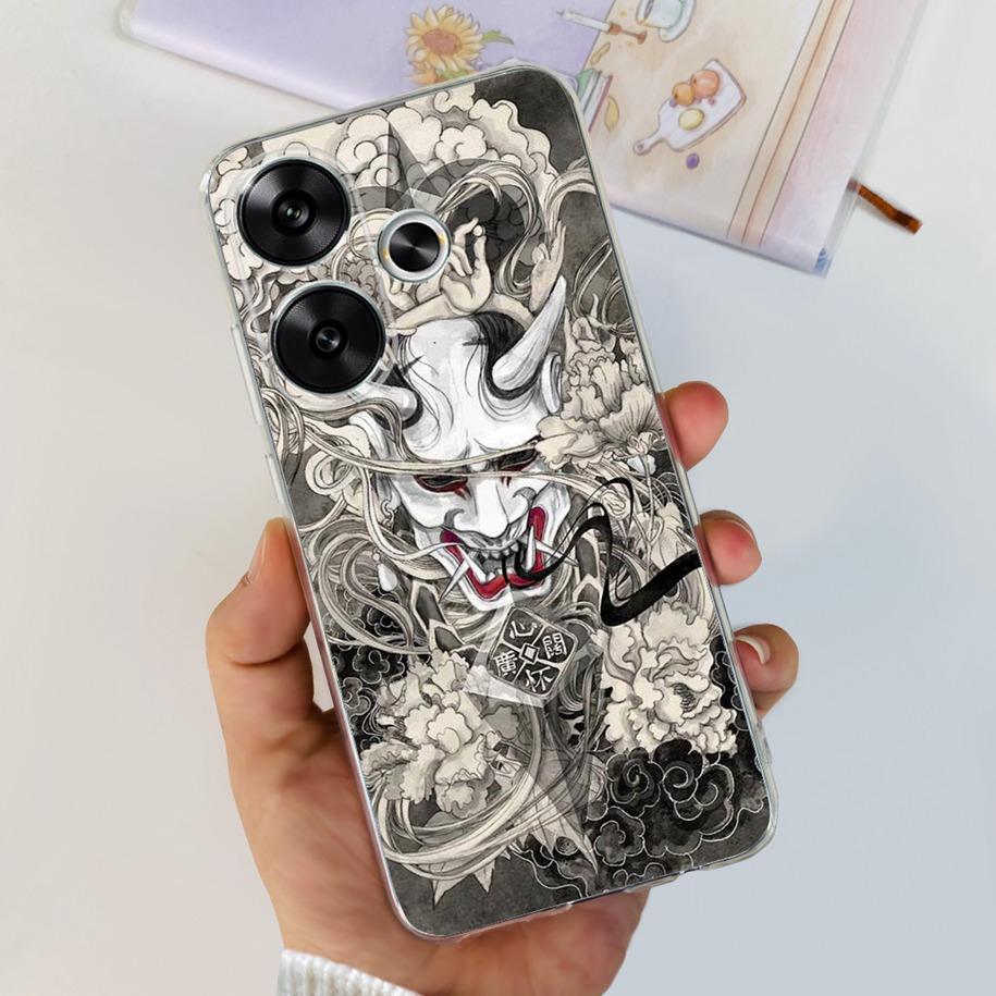 For Xiaomi Poco F6 Case Popular Butterfly Flower Soft Clear Silicone TPU Back Cover For Xiaomi Poco F6 5G F 6 PocoF6 Phone Cases