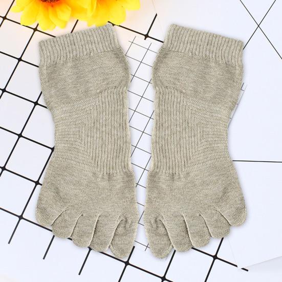 1 пара хлопковых коротких носков с пятью пальцами для женщин и девушек, дышащие, влагоотводящие, с раздельными пальцами, повседневные, для пилатеса, йоги, спортзала, фитнеса, спортивные носки для ежедневной носки