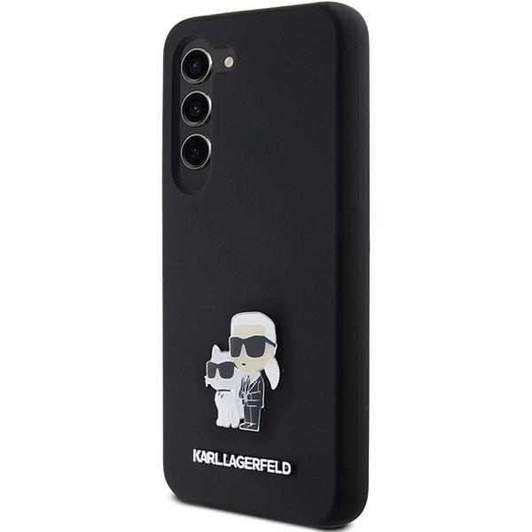 Etui do Samsung Galaxy S24 Karl Lagerfeld Karl&Choupette Metal Pin Czarny