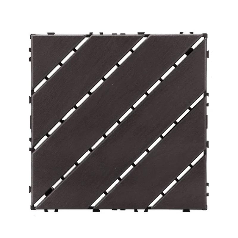 30x30 см Уличная плитка для пола из пластика для стыковки напольных покрытий для балкона, двора, террасы, ремонт водонепроницаемого пластикового пола