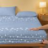 1 простая современная матовая простыня на резинке с рисунком в виде растений, цветов и звезд, покрывало для кровати с принтом в спальню, постельное белье(Исключая наволочки)