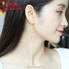 Vietnam Sand Gold Butterfly Long Tassel Ear Line  Gold-Plated Car Flower Transfer Gold Beads Temperament Ear Line Earrings