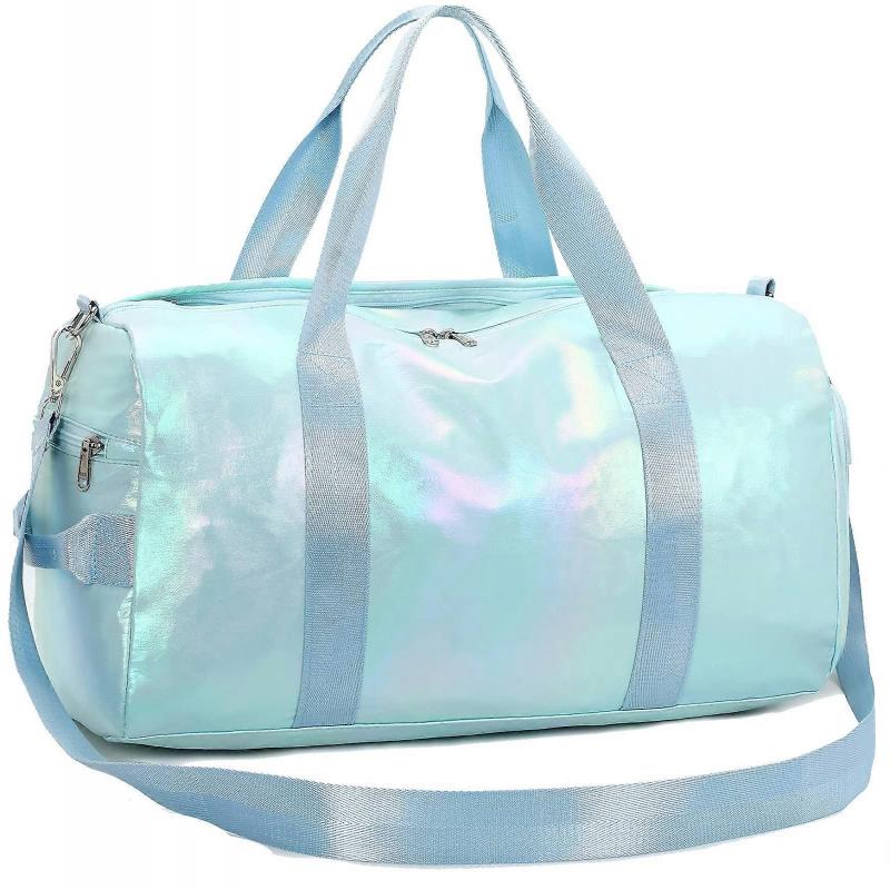 Foldable Travel Bag For Gym And Sports Use Collapsible Travel Duffel Bag Compact Sports Tote