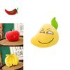 High-quality Fruit Vegetable Plush Dolls With Keychain Adorable Comfortable Realistic