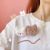 Cute Plush Bear Brooch Soft Clothes Badge DIY Decoration Accessories Animal Brooches  Girl