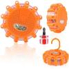 Flares Emergency Lights Roadside Safety Beacon Disc Flashing Light Warning Flare Kit With Magnetic Roadside Warning Flasher