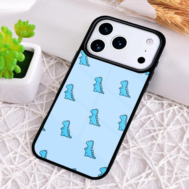 Милый Чехол для Телефона с Динозавром для iPhone 17 Air 16 15 11 12 14 13 Pro Max Ударопрочный Чехол