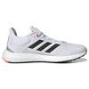 Adidas PureBoost 21 White Solar Red Кроссовки унисекс Cloud-White Core-Black GY5099