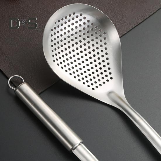 Widely Used Spoon Skimmer Rustproof Durable Kitchen Spoon Skimmer Strainer Ladle Cooking Tool