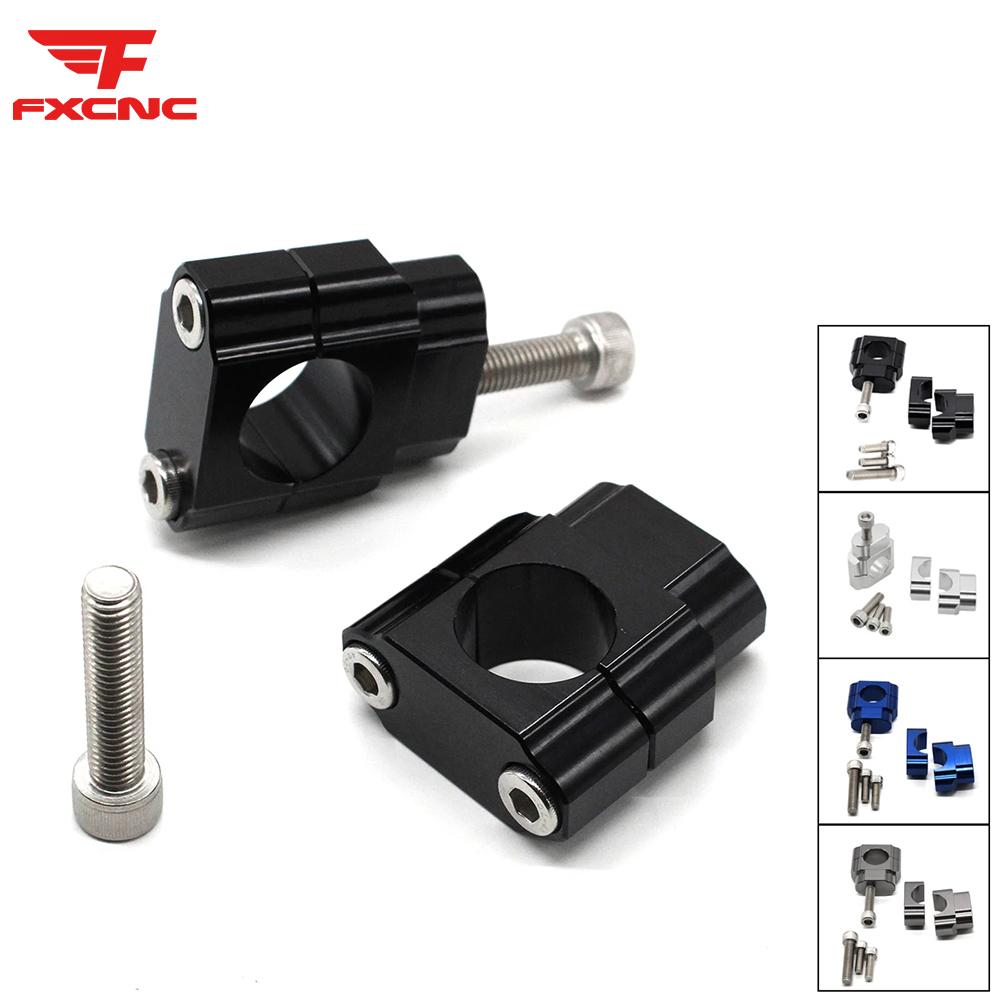 CNC Motorcycle Handlebar Fat Bar Risers Mount Clamp Adapter 7/8"- 1 1/8" For Dirt Pit Bike MX Enduro CRF YZF KXF KLX EXC SX SXF