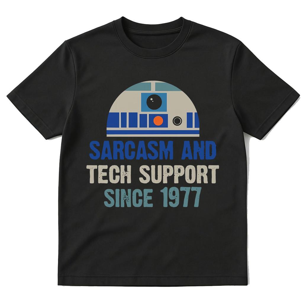 Providing Sarcasm and Tech Support Since 1977 Graphic Tshirt Unisex Women Clothing Summer Cotton Oversized Short Sleeve T Shirts