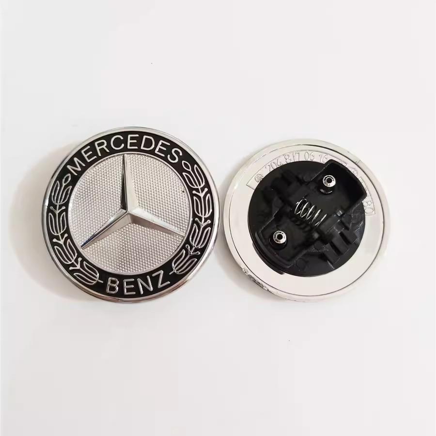 1pcs 57mm Car Front Hood Emblem Badge Bonnet For Mercedes Benz AMGW204 W205 W212 W213 W221 W177 W246 GLA GLC Car Accessories