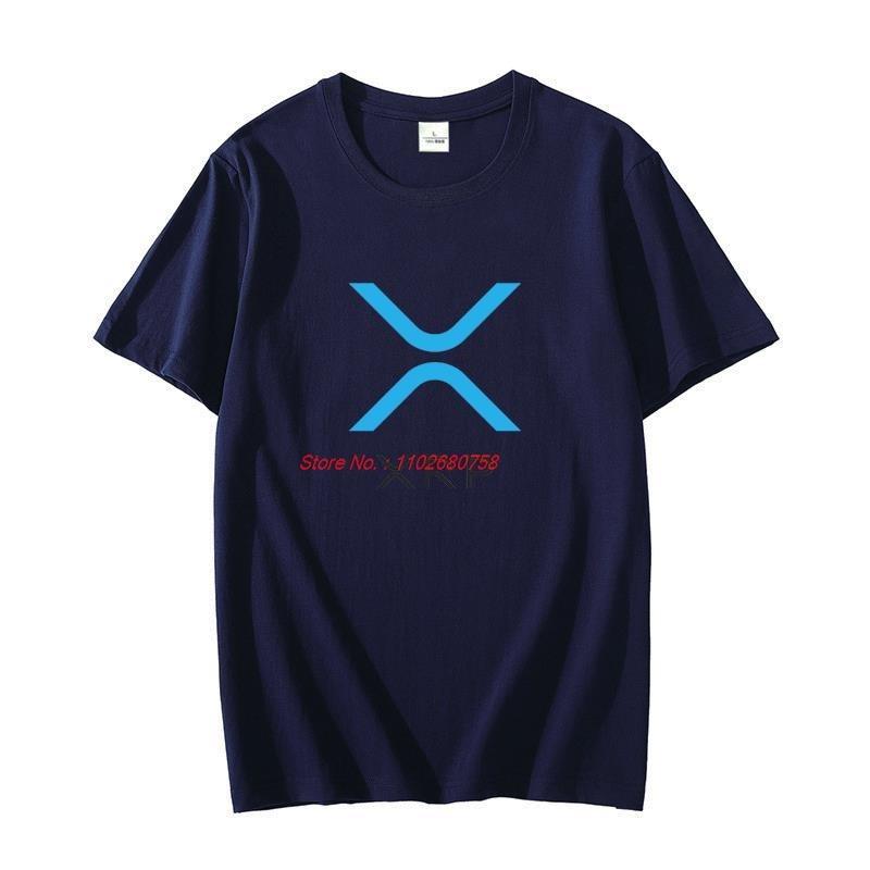 Unisexs Classic Short Sleeve Tshirt 100 Cotton Casual Harajuku Streetwear Bitcoin Ripple Xrp Graphic Printed Shirt