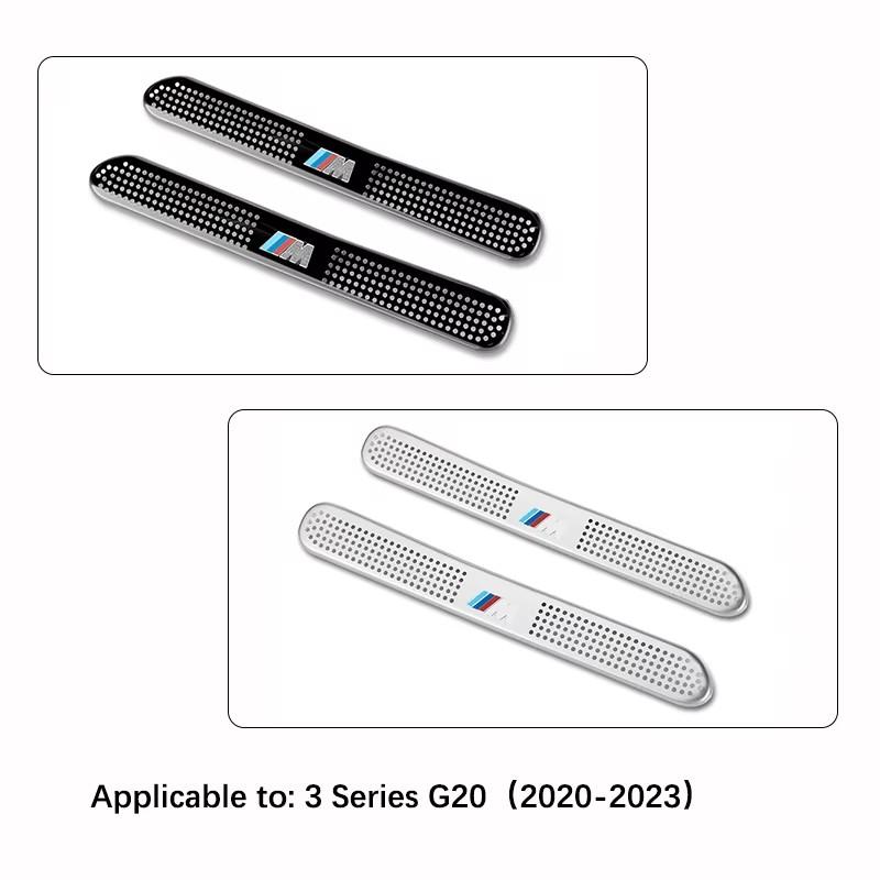 2Pcs Car Air Outlet Protective Cover Dust Proof Metal Net For BMW 3 4 5 6 7 Series F30 G20 G22 G23 G26 F10 G30 GT G32 X1 X2 X3 L222