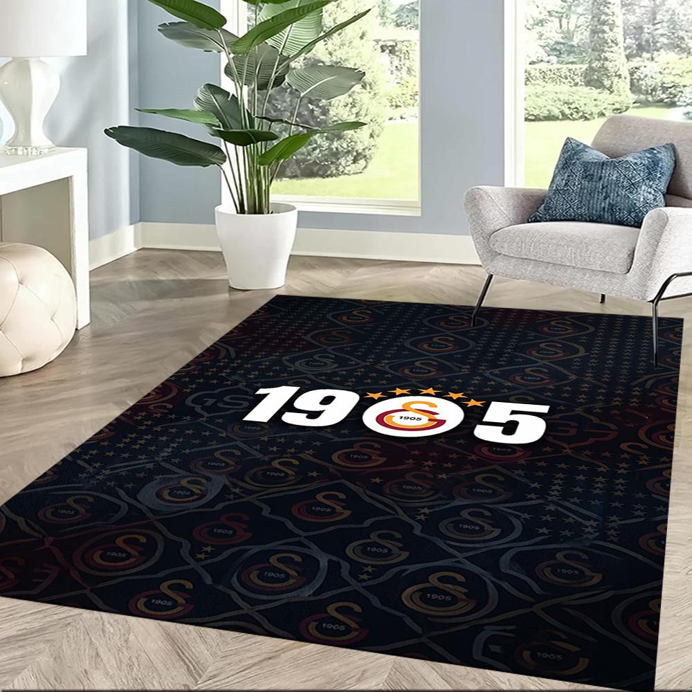 Galatasaray 333 Carpet Design for Game Room Dining Room Living Rooms Playrooms Antislip Carpet Decorate Offices Perfect Gift for Women/Men