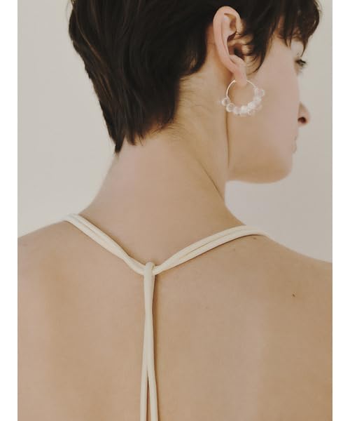 Прозрачные серьги-кольца с подвесками 13WGA252314CLAF