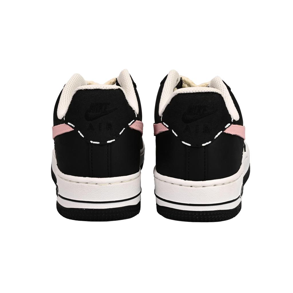 Nike Air Force 1 Wandering Girlish SAML Slip Resistant Abrasion Resistant Low top Skateboard Shoes Unisex Black Pink FB3355-200(Team6-)