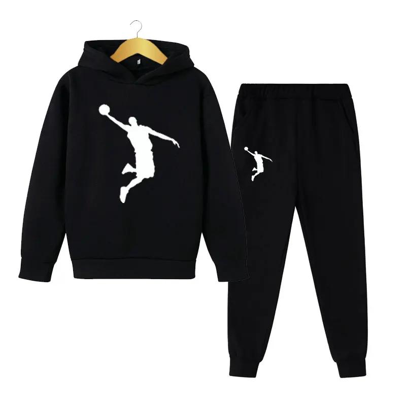 TZWYKids Autumn Spring Fashion 2Pcs Hoodie+Pants Sports Suits 3-13 Years Boys Girls Casual Outfits Tracksuits Children Clothing Sets